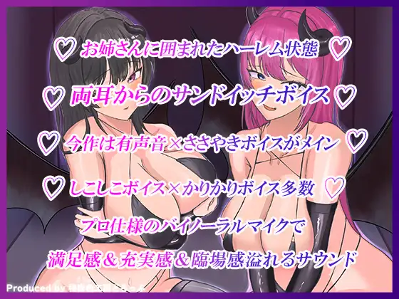 Wサキュバスによるメス化メス堕ちノルマ式オナサポゲーム サンプル画像8